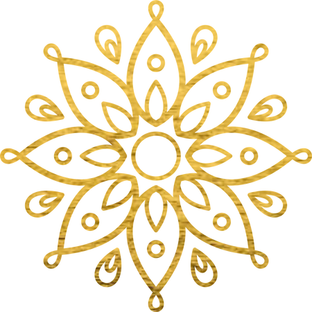 Bidri Decorative Elements Gold Texture